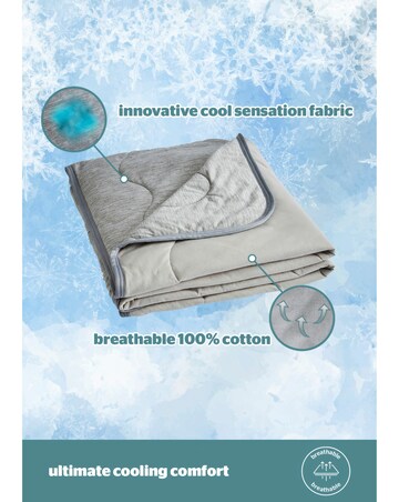 Silentnight Restore Cooling Lightweight Blanket Grey