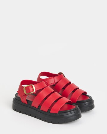 Heavenly Feet Saffron Fisherman Chunky Sandals - Wide Fit (E)