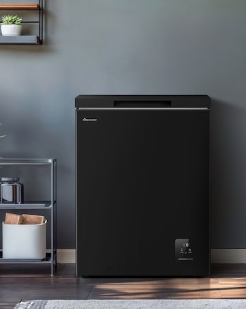 Fridgemaster MCF145EB 141L Freestanding Chest Freezer - Black - E Rated