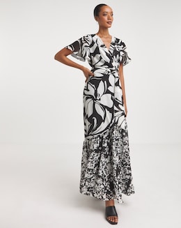 Joanna Hope Maxi Tie Waist Dress