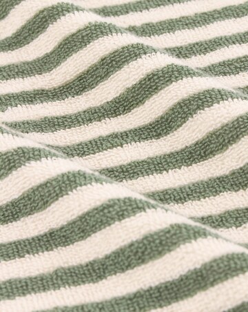 Yard Hebden Stripe Cotton Bathmat - Forest
