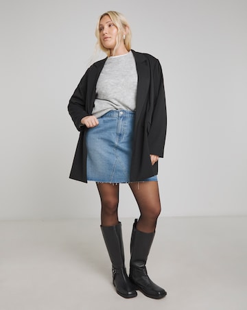 Light Mid Blue 5 Pocket Denim Mini Skirt