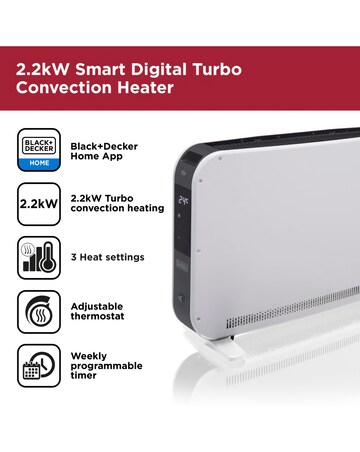 BLACK+DECKER 2.2KW Smart Convection Heater