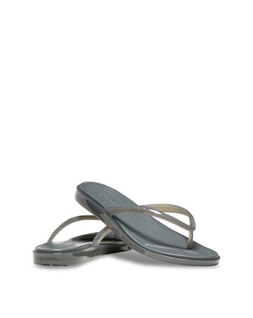 Crocs Carbon Miami Jelly Round Toe Flip - Standard Fit