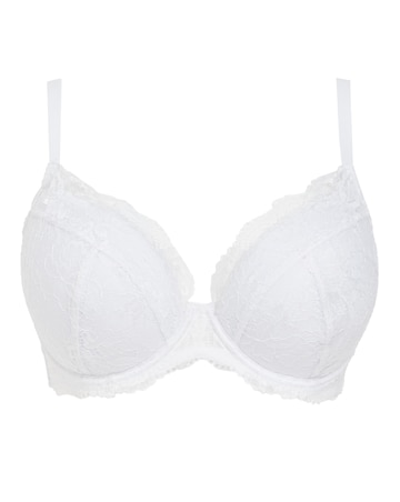 Pretty Secrets New Ella Padded Plunge Wired Bra (B-G) White