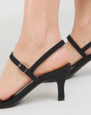 Dora Barely There Classic Kitten Heel Sandal - Extra Wide Fit (EEE)