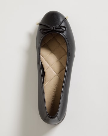 Talia Leather Ballerina Shoes Extra Wide EEE Fit
