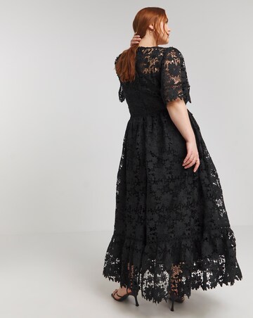 Lovedrobe Lace V-Neck Midaxi Dress