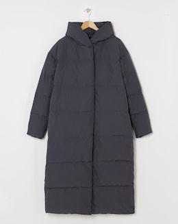 Anthology Charcoal Feather &amp; Down Padded Coat