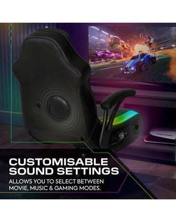 X Rocker Monsoon 4.1 Audio LED Console Gaming Chair - Black