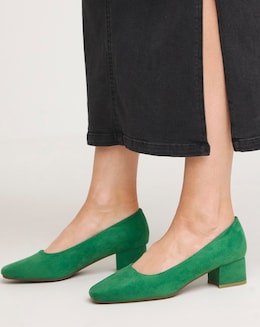 Orlia Block Heel Court Shoe - Extra Wide Fit (EEE)