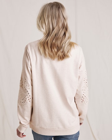 Julipa Cut Out Pure Cotton Sweatshirt