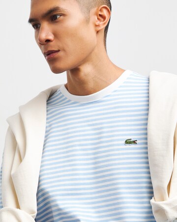Lacoste Short Sleeve Blue Stripe T-Shirt