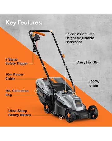VonHaus - 1200W Corded Lawn Mower