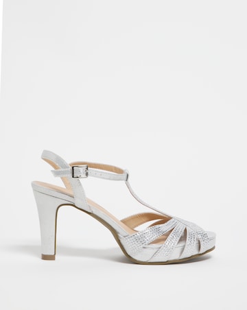 Joanna Hope T Bar Platform Sandal - Wide Fit (E)