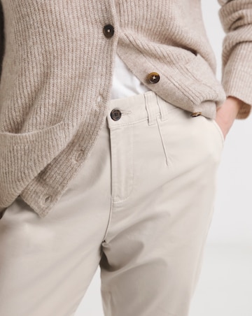 Stone Stretch Cropped Chino Trouser
