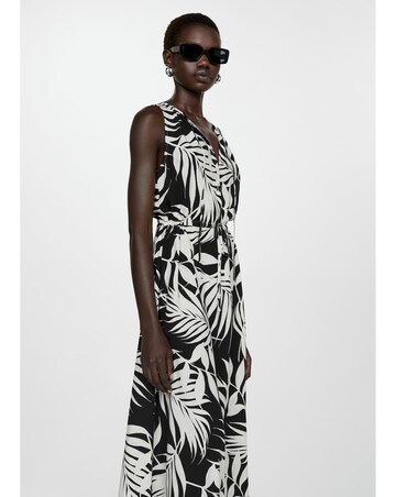 Mango Julia Leaf Print Dress