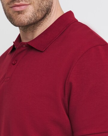 Pure Cotton Pique Polo Long- Cranberry