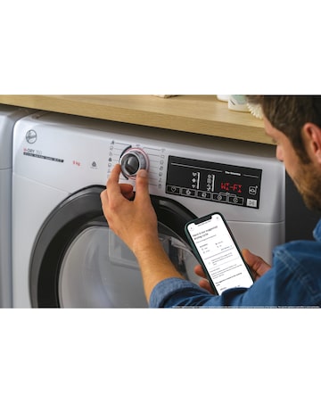 Hoover H-DRY 350 HRE C9TBE-80 9kg Condenser Tumble Dryer White + Install