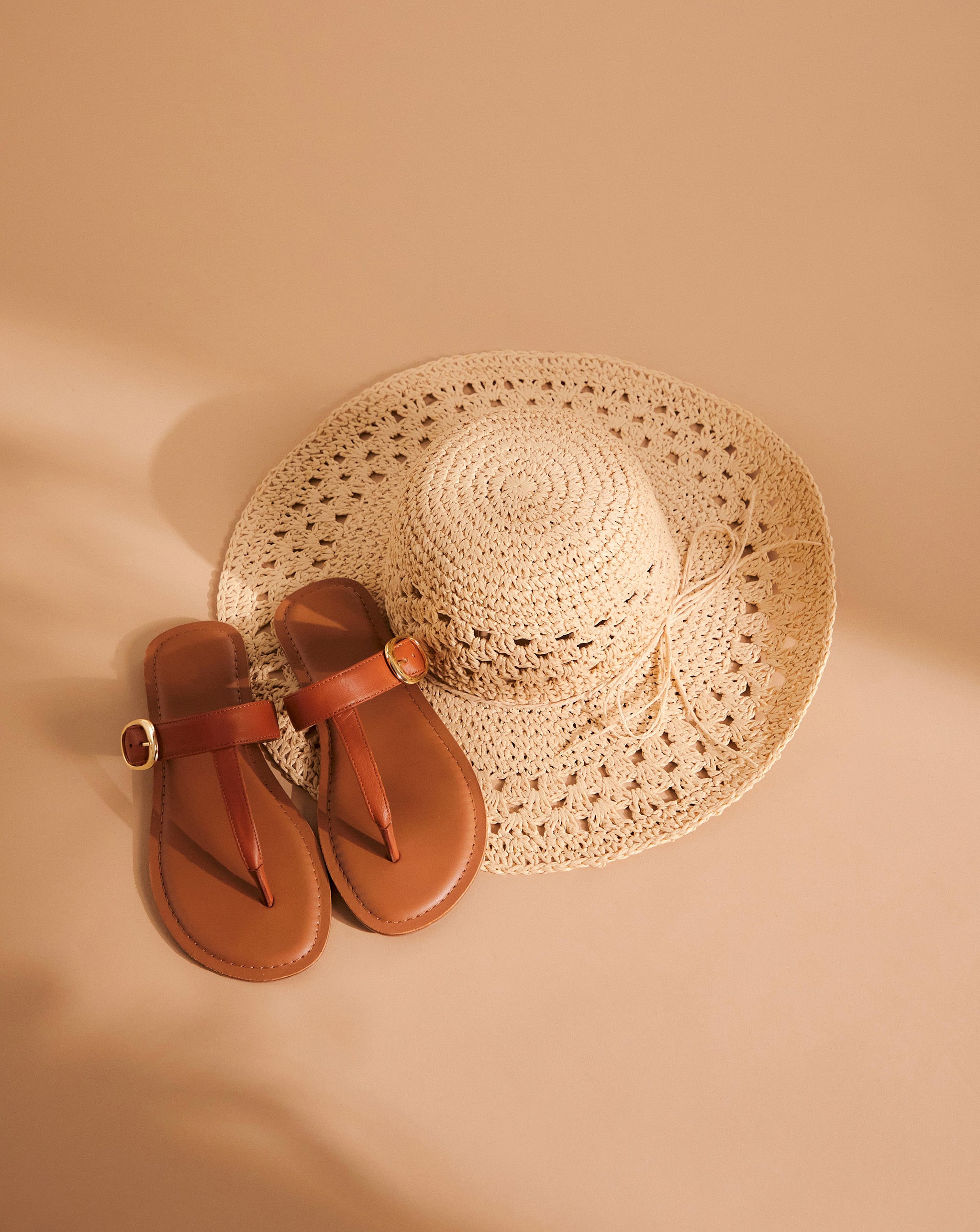 Sandals and a sun hat