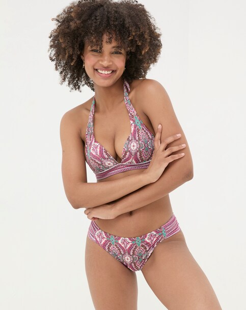 FatFace Cody Detail Paisley Bikini Top
