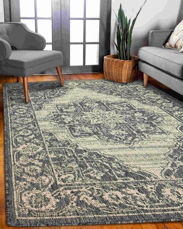 Gel Backed Medallion Rug