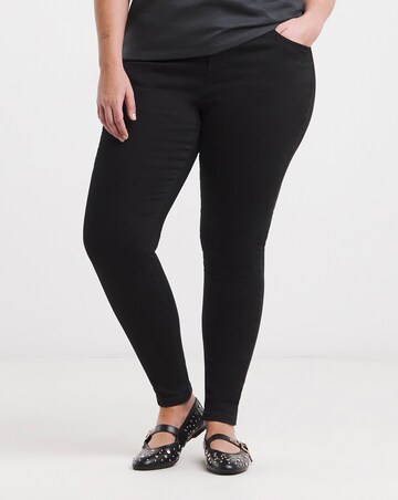 Black Cosy Finish Skinny Jeans