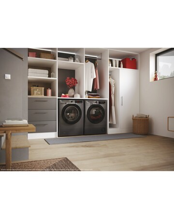 Hoover H-DRY 350 HRE C10TBER-80, 10kg, Condenser Tumble Dryer - Graphite