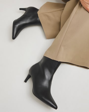 Sabine Ankle Kitten Heel Boots - Wide Fit (E)