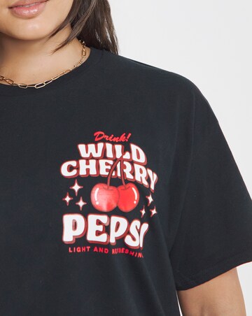 Simply Be Black Cherry Pepsi License T-Shirt
