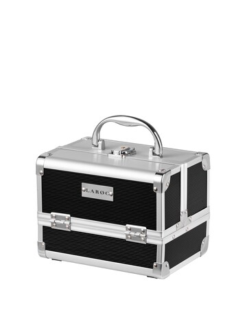 LaRoc Small Aluminium Makeup Case - Black