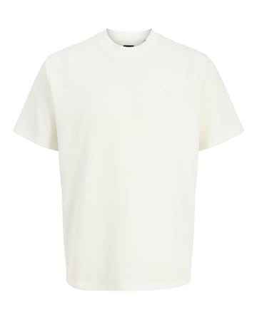 Jack & Jones Leo Textured T-Shirt - Cream