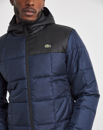 Lacoste Colourblock Padded Hooded Jacket