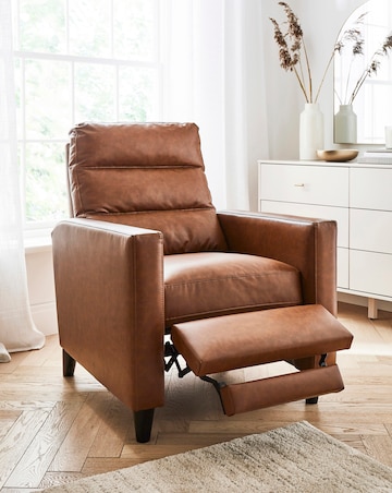 Sutton Faux Leather Recliner Armchair