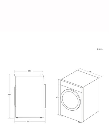 Candy Smart CSE V9DF-80 WiFi Connected 9kg Vented Tumble Dryer White + Install