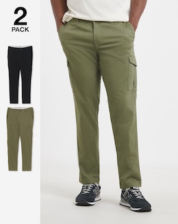 Jack &amp; Jones Margo Dean Cargo Trouser 2 Pack - Multi