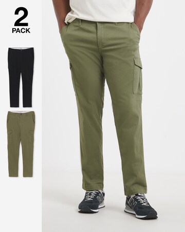 Jack & Jones Margo Dean Cargo Trouser 2 Pack - Multi