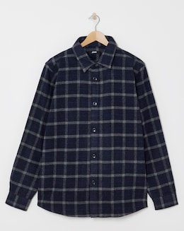 Double Pocket Check Overshirt