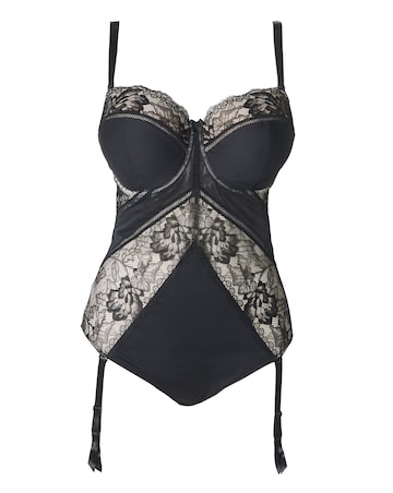 MAGISCULPT Firm Control Lace And Mesh Underwire Padded Multiway Body (B-F) Black