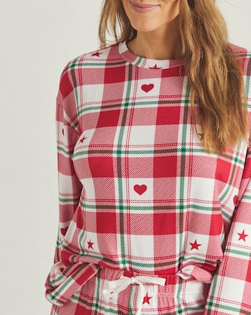 Simply Be Check Supersoft Twosie Pyjama Set