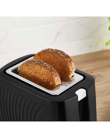 Swan Serenity Kettle, 4 Slice Toaster & Microwave Bundle - Black