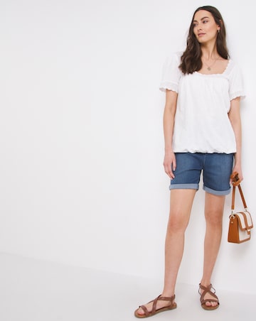 Julipa Square Neck Lace T-Shirt