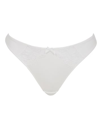 Figleaves Pulse Lace Thong White