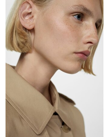 Mango Tie Waist Trench Coat