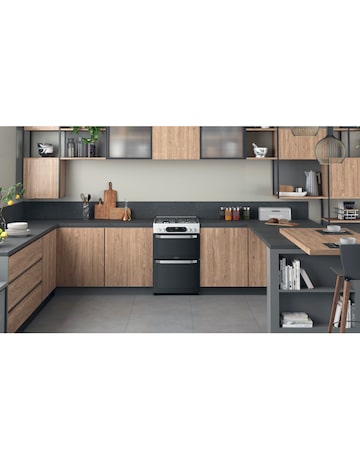 Hotpoint HDM67G9C2CW/UK Dual Fuel Double Cooker - White