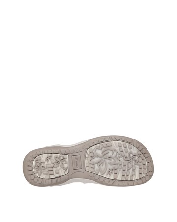 Skechers Taupe Reggae Stretch Flex Sandals - Wide Fit (E)