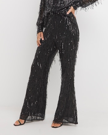 Joanna Hope Sequin Tassle Trousers