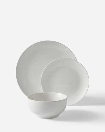 White Porcelain Essentials 12 Piece Dinner Set