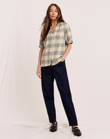 Julipa Check Print Blouse