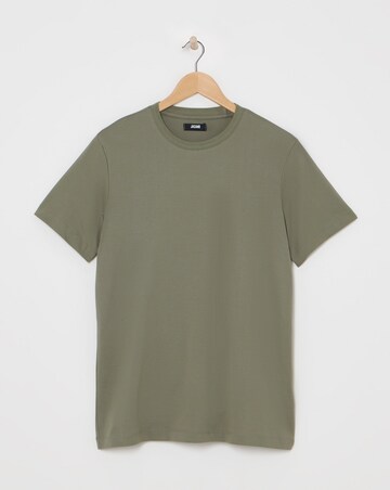 Premium Mercerised Supima Cotton T-Shirt Long Length- Khaki